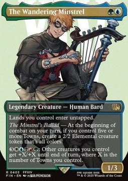 The Wandering Minstrel (V.1) - Magic: The Gathering - FINAL FANTASY: Extras (Rare) [XFIN-403] Image principale du produit
