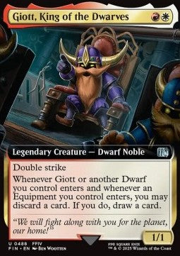 Giott, King of the Dwarves - Magic: The Gathering - FINAL FANTASY: Extras (Uncommon) [XFIN-488] Hover Image