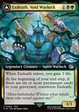 Exdeath, Void Warlock // Neo Exdeath, Dimension's End - Magic: The Gathering - FINAL FANTASY: Extras (Uncommon) [XFIN-485] Hover Image
