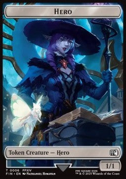 Hero Token (W 1/1) // Treasure Token (V.5) - Magic: The Gathering - FINAL FANTASY: Tokens (Token) [TFIN-T 6/23] Immagine principale del prodotto