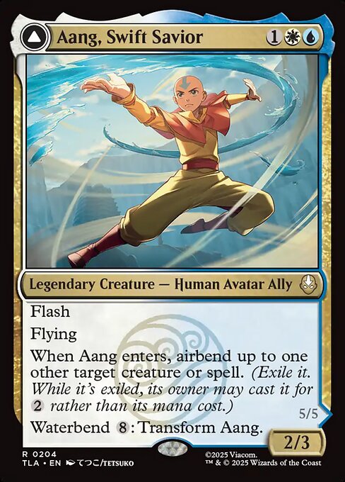 Aang, Swift Savior // Aang and La, Ocean's Fury – Avatar: The Last Airbender (TLA-204) Magic: The Gathering card | LC-REM-20260804-15608691949900-82866a0e-485a-4f7e-8c49-f7d9ff3f4ad4