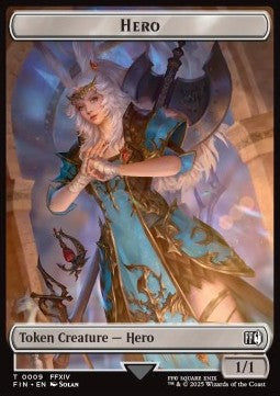 Hero Token (W 1/1) // Bird Token (G 2/2) (V.4) - Magic: The Gathering - FINAL FANTASY: Tokens (Token) [TFIN-T 9/17] Immagine principale del prodotto
