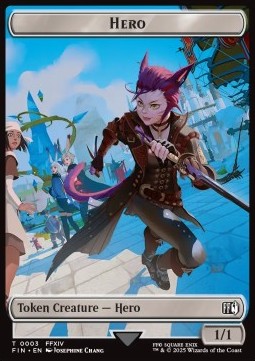 Hero Token (W 1/1) // Hero Token (W 1/1) (V.2) Image principale du produit