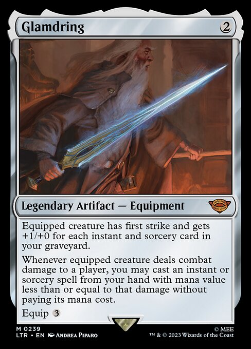 Glamdring – The Lord of the Rings: Tales of Middle-earth (LTR-239) Magic: The Gathering card