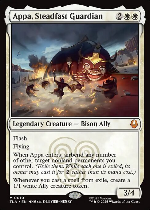 Appa, Steadfast Guardian – Avatar: The Last Airbender (TLA-10) Magic: The Gathering card Main image