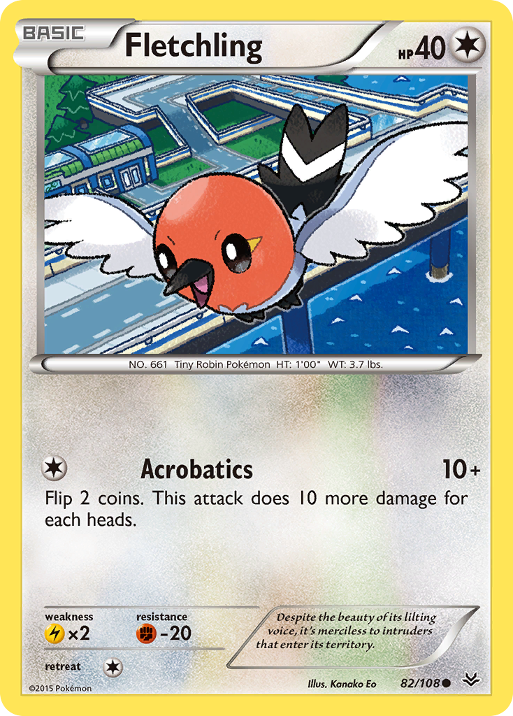Fletchling – Roaring Skies 82 – Pokémon TCG single card Image principale du produit