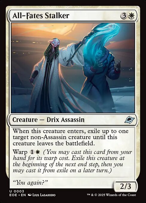 All-Fates Stalker – Edge of Eternities (EOE-3) Magic: The Gathering card | LC-REM-20260804-15523472638284-82ae4f7b-8122-4af6-8079-888eabf1a11e Imagen principal del producto