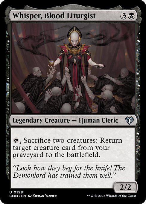 Whisper, Blood Liturgist – Commander Masters (CMM-198) Magic: The Gathering card | LC-REM-20260804-15376409985356-82ce13b0-372d-4664-a888-85f4c72e030d Immagine principale del prodotto