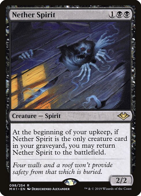 Nether Spirit – Modern Horizons (MH1-98) Magic: The Gathering card
