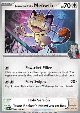 Team Rocket's Meowth - Destined Rivals: Additionals (Promo) [xDRI-149] Hover Image