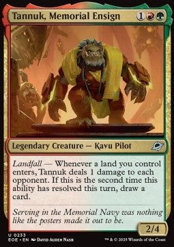 Tannuk, Memorial Ensign - Edge of Eternities (Uncommon) [EOE-233] Imagen principal del producto