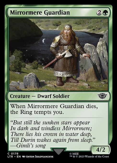 Mirrormere Guardian – The Lord of the Rings: Tales of Middle-earth (LTR-179) Magic: The Gathering card
