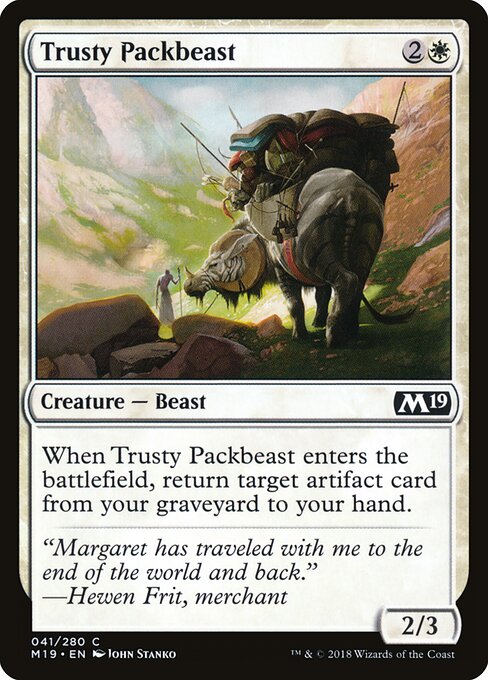 Trusty Packbeast – Core Set 2019 (M19-41) Magic: The Gathering card | LC-REM-20260804-15150883438924-8320e35b-15b9-4f98-b9b8-9c951696408b