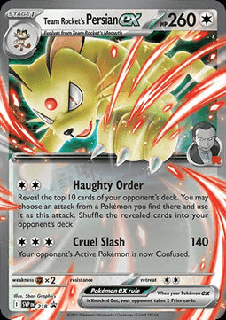 Team Rocket's Persian ex - SV Black Star Promos (Promo) [SVP-218] Hover Image