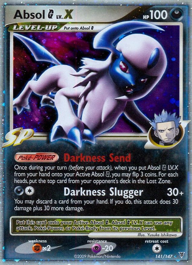 Pokémon-kaart Absol G LV.X 141/147 Ultra Rare uit de set Supreme Victors Hauptbild