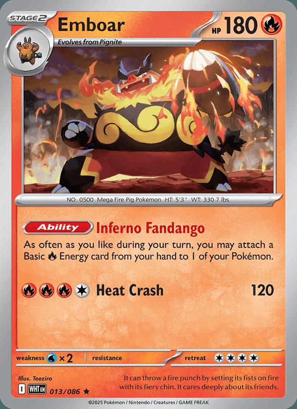 Emboar - White Flare (Rare) [WHT-013] Hoofdafbeelding