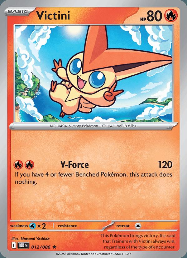 Victini - Black Bolt (Rare) [BLK-012] Hoofdafbeelding
