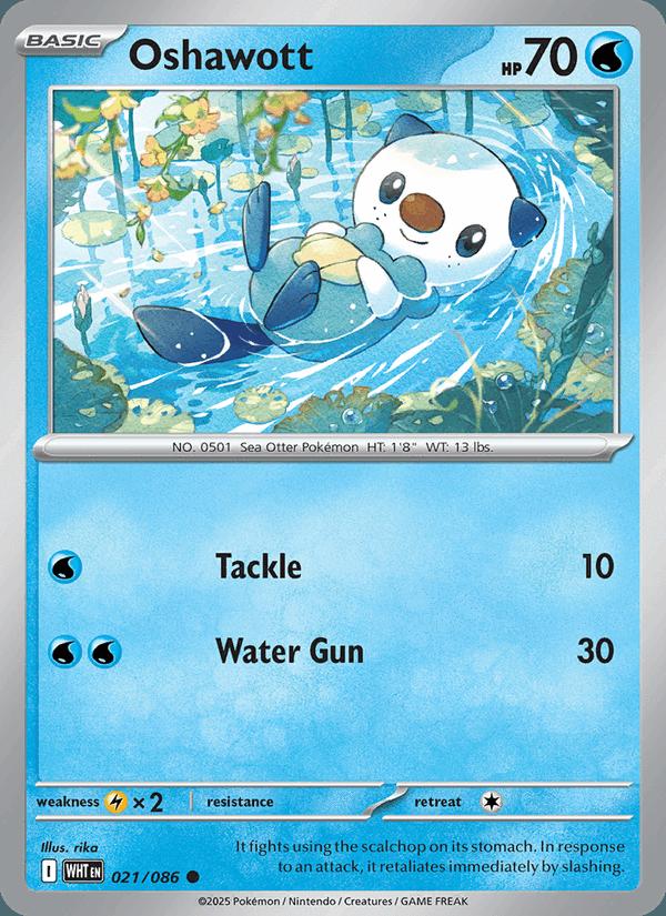 Oshawott - White Flare (Common) [WHT-021] Main image