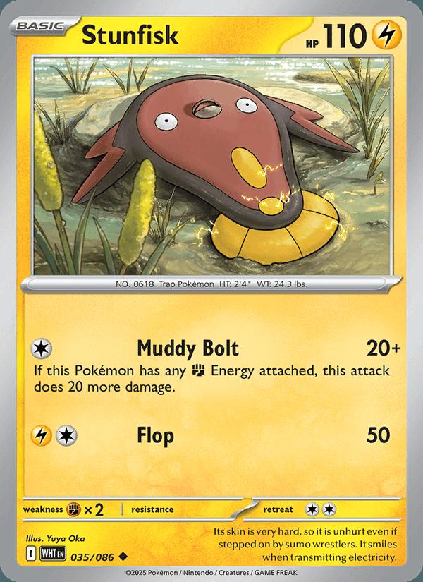 Stunfisk - White Flare (Uncommon) [WHT-035] Hauptbild