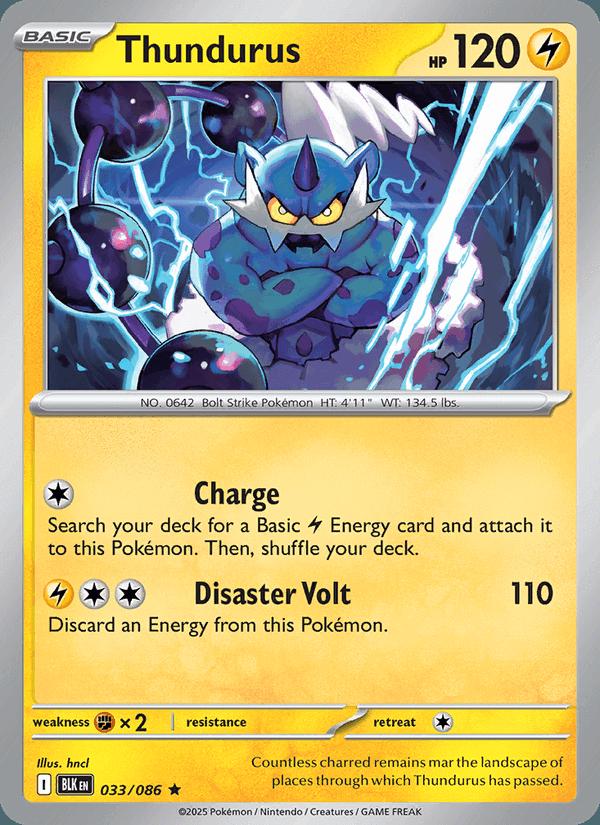 Thundurus - Black Bolt (Rare) [BLK-033] Hoofdafbeelding