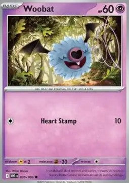 Woobat - White Flare (Common) [WHT-036] Hover Image