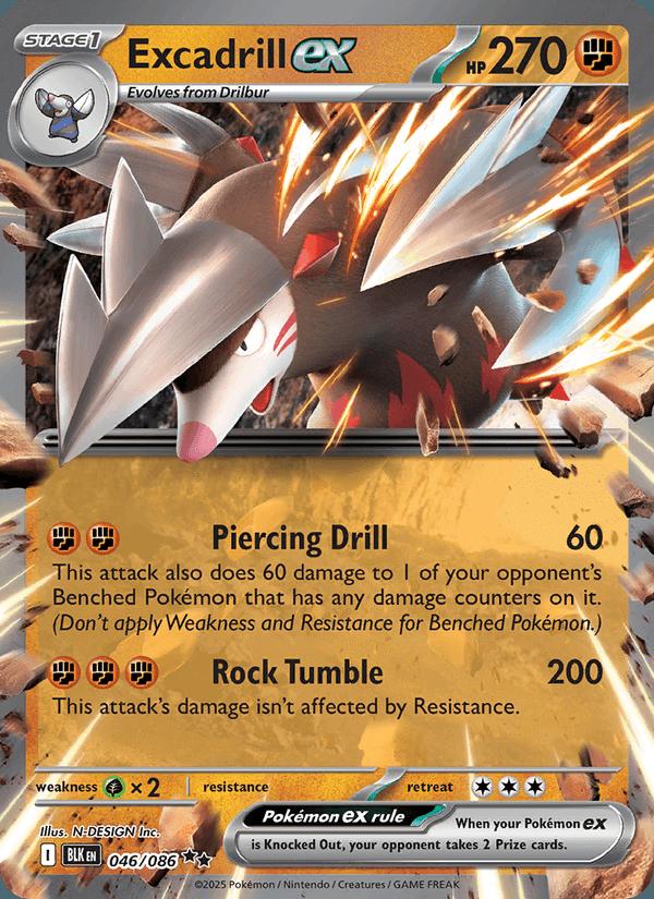 Excadrill ex - Black Bolt (Double Rare) [BLK-046] Hoofdafbeelding