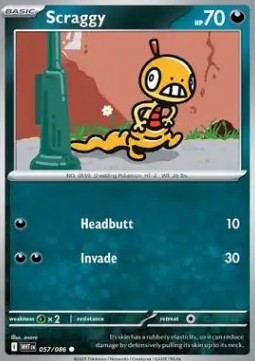 Scraggy - White Flare (Common) [WHT-057] Hover Image