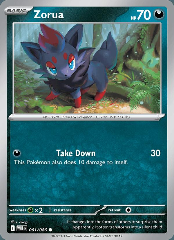 Zorua - White Flare (Common) [WHT-061] Main image