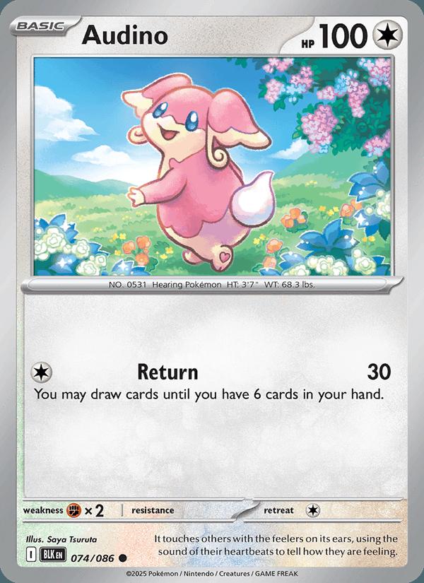 Audino - Black Bolt (Common) [BLK-074] Imagen principal del producto