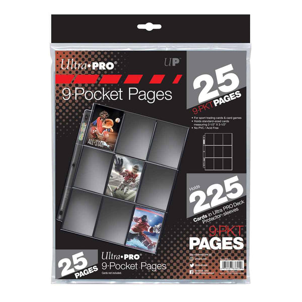 Ultra Pro Silver Series 9-pocket pages 25-pack – verpakking