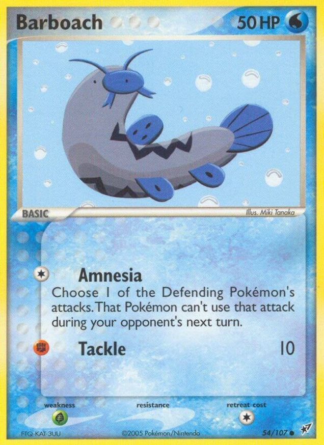 Pokémon-kaart Barboach 54/107 Common uit de set EX Deoxys Hauptbild