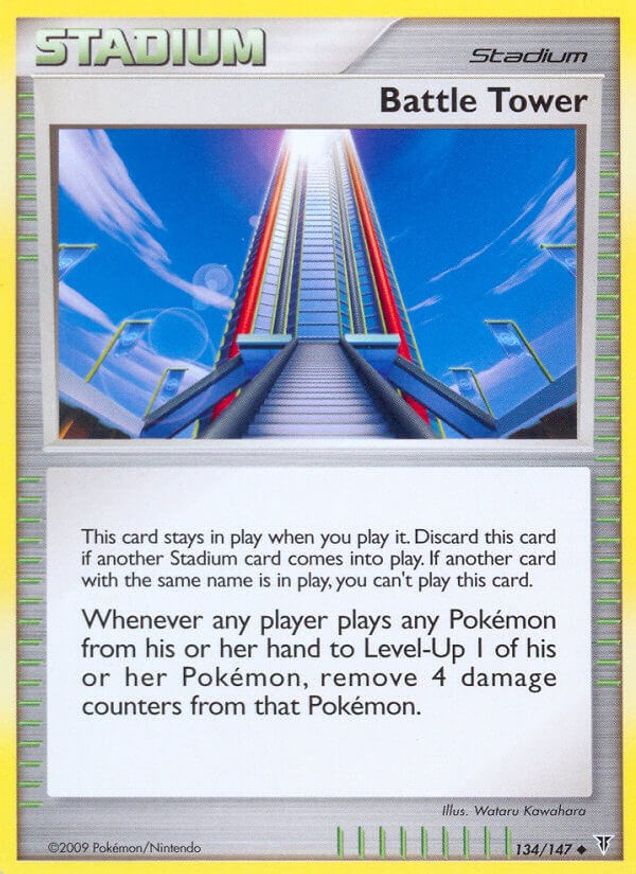 Pokémon-kaart Battle Tower 134/147 Uncommon uit de set Supreme Victors