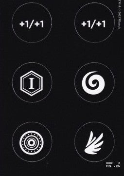 Magic: The Gathering - FINAL FANTASY: Tokens: Punch Card - Magic: The Gathering - FINAL FANTASY: Tokens (Token) [TFIN-X 01/02]