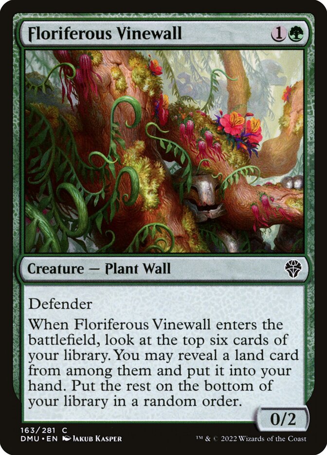 Floriferous Vinewall - Dominaria United (Common) [DMU-163]