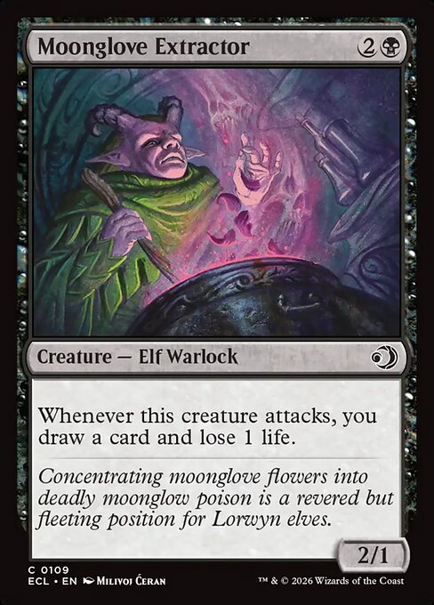 Moonglove Extractor – Lorwyn Eclipsed (ECL-109) Magic: The Gathering card