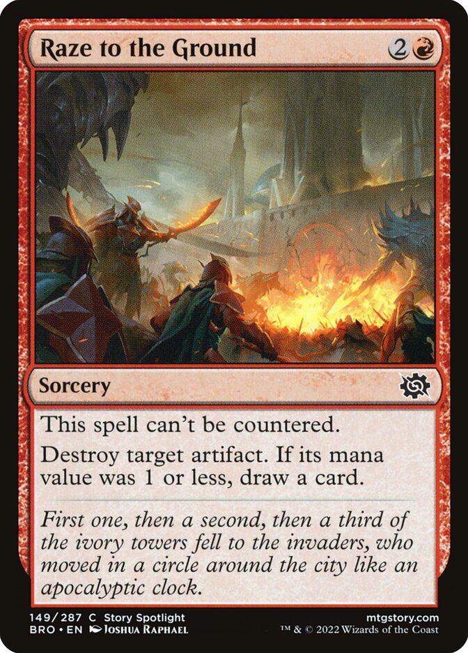 Raze to the Ground - The Brothers' War (Common) [BRO-149] Main image