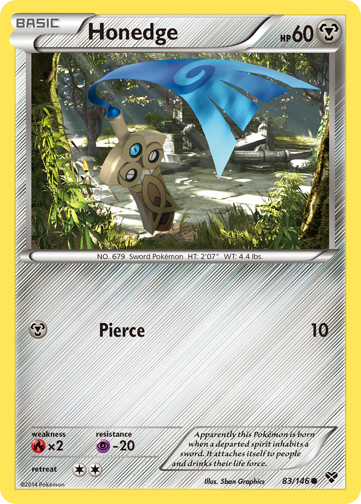 Honedge – XY 83 – Pokémon TCG single card Imagen principal del producto