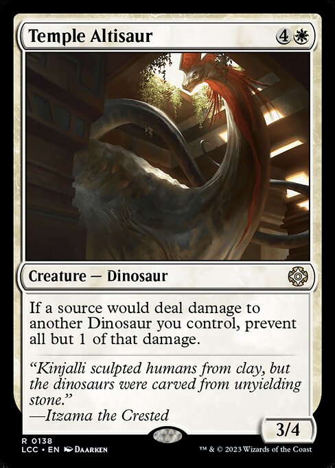 Temple Altisaur – Commander: The Lost Caverns of Ixalan (LCC-138) Magic: The Gathering card Main image