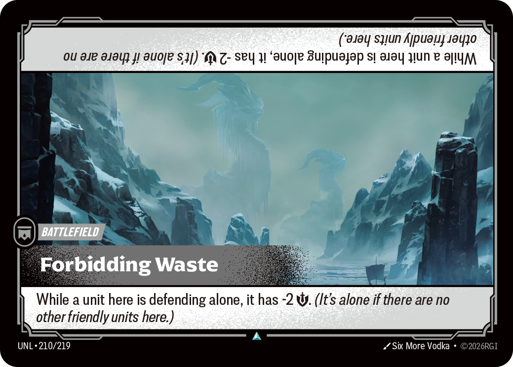 Forbidding Waste - Unleashed (Uncommon) [UNL-210] Immagine principale del prodotto