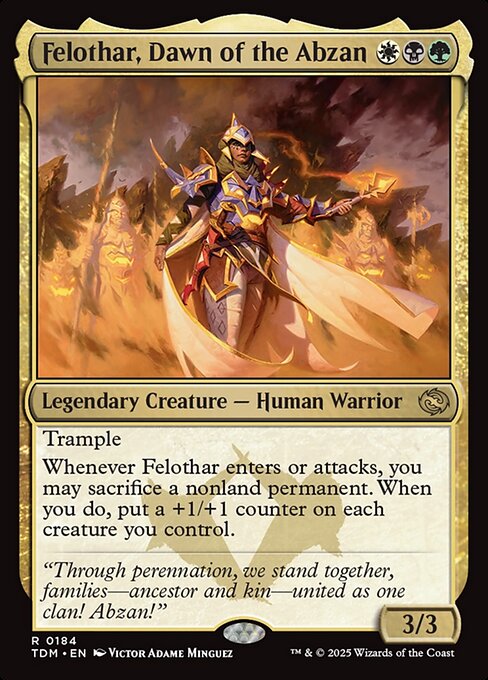 Felothar, Dawn of the Abzan – Tarkir: Dragonstorm (TDM-184) Magic: The Gathering card | LC-REM-20260804-15401856565580-83e11f20-6524-4fba-9603-0b97e2d69aac