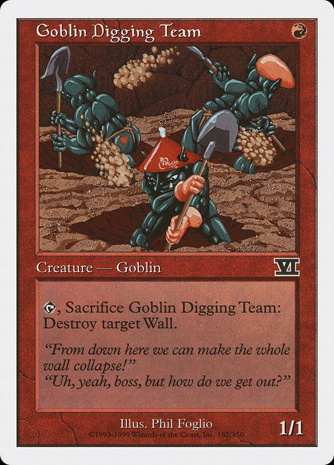 Goblin Digging Team - Sixth Edition (Common) [6ED-182]