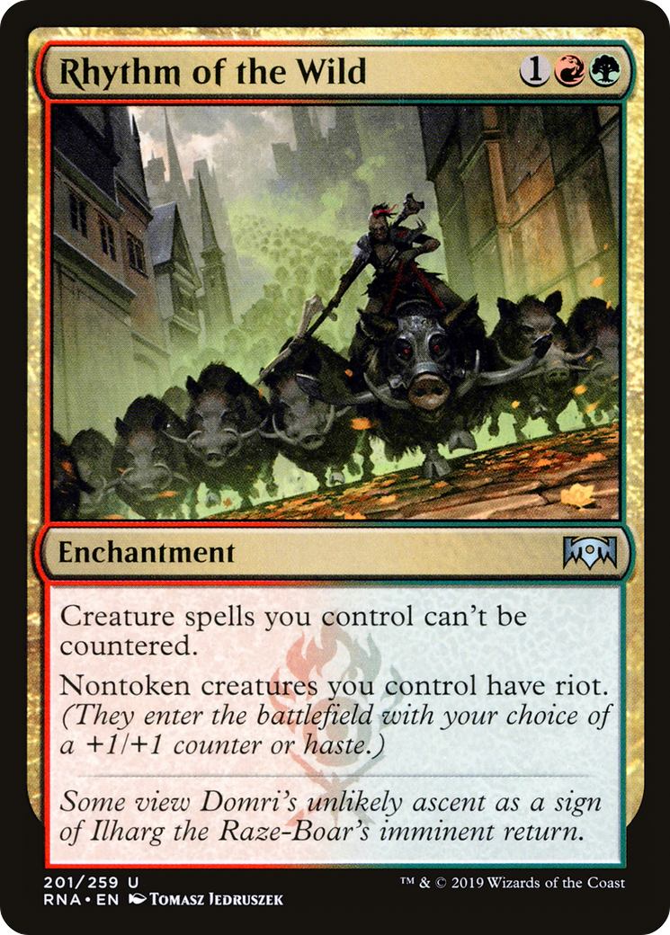 Rhythm of the Wild – Ravnica Allegiance 201 – Magic: The Gathering single card Immagine principale del prodotto