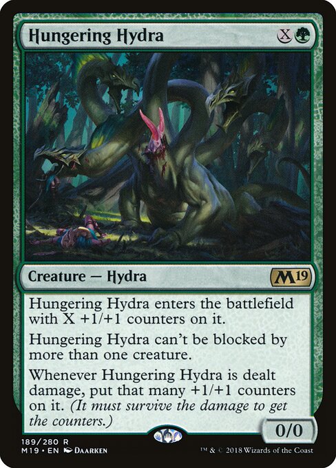 Hungering Hydra – Core 2019 (M19-189) Magic: The Gathering card