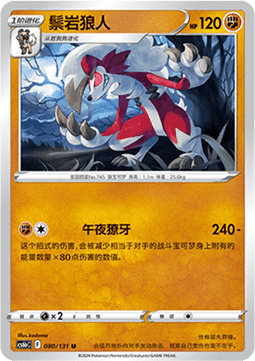 Lycanroc - Azure Shadow - Pursuit (Uncommon) [CS6bC-080] Main image