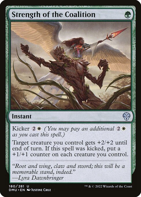 Strength of the Coalition – Dominaria United (DMU-180) Magic: The Gathering card