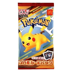 Ongeopend Japans McDonalds promopakje met twee Pokemon-kaarten uit 2025 Main image