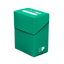 Ultra Pro Deck Box Solid in aqua, gesloten deckbox voor 80 dubbel gesleevede kaarten