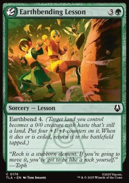Earthbending Lesson - Magic: The Gathering | Avatar: The Last Airbender (Common) [TLA-176] Hoofdafbeelding