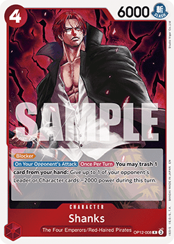Shanks (OP12-008) (V.1) - Legacy of the Master (Rare) [OP12-008] Hoofdafbeelding