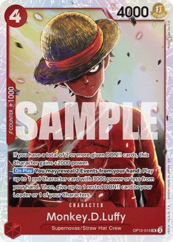 Monkey.D.Luffy (OP12-015) (V.1) - Legacy of the Master (Super Rare) [OP12-015] Hauptbild